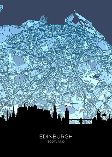 Edinburgh skyline scotland maps poster 4.jpg