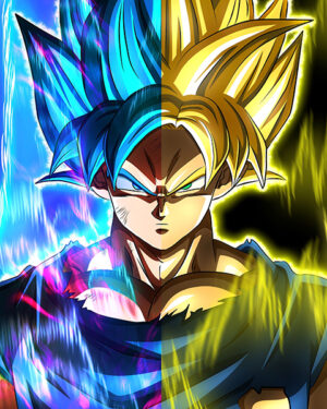 Goku dual form dragon ball poster 5.jpg