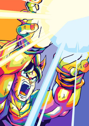 Goku kamehameha dragon ball pop art poster.jpg
