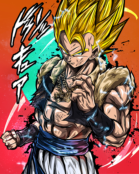 Goku super saiyan 2 dragon ball comic poster copy.jpg