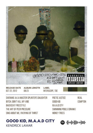 Good kid maad city by kendrick lamar album poster.jpg