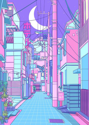 Japan street city pop pastel poster 5.jpg