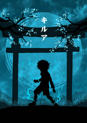 Killua zoldyck godspeed minimal hunter x hunter poster 4.jpg