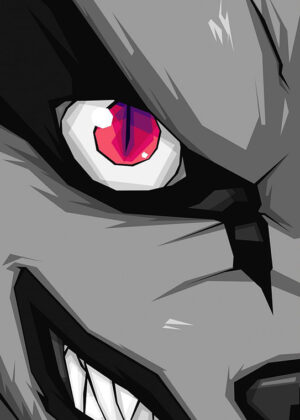 Kyuubi kurama grey naruto shippuden pop art poster.jpg
