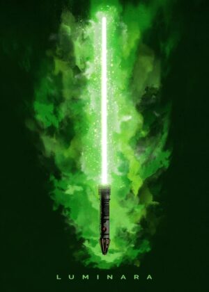 Luminara lightsaber star wars poster.jpg