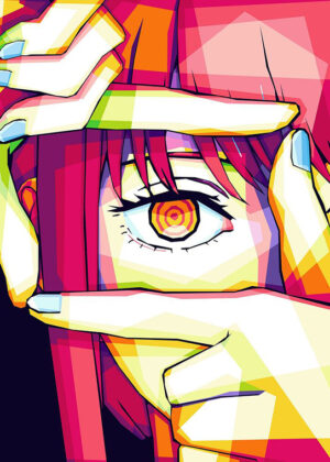 Makima chainsaw man pop art poster.jpg