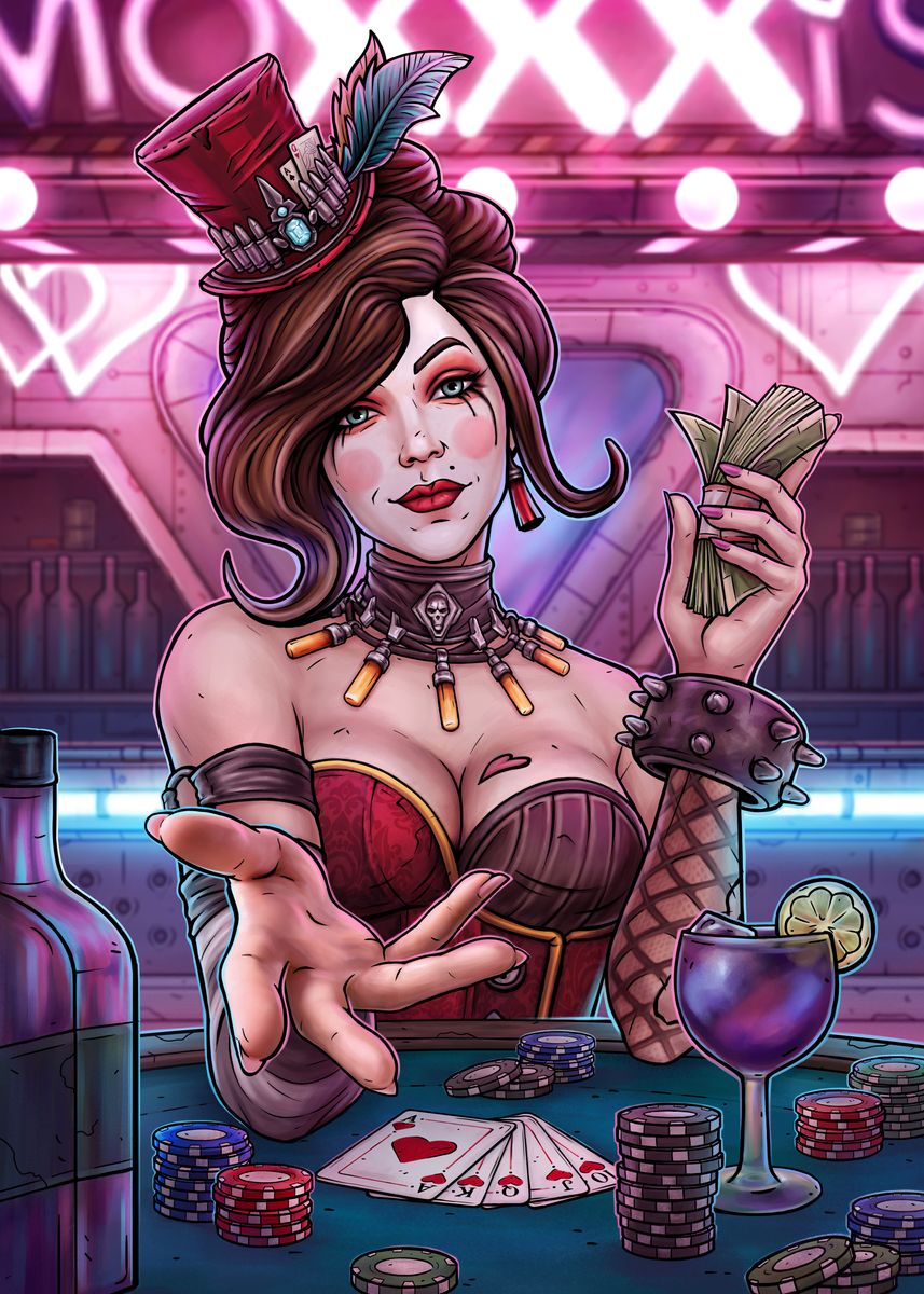 Moxxi bar borderland gaming poster.jpg