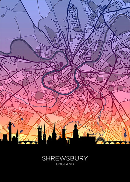 Neon shrewsbury skyline england maps poster 4.jpg