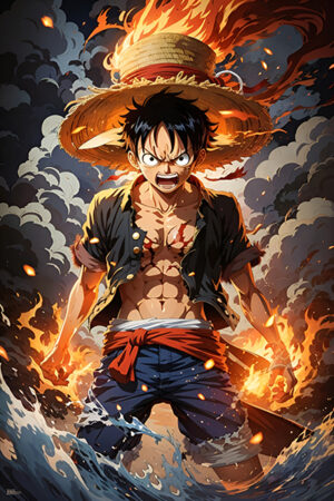 One piece luffy fan art poster 4.jpg