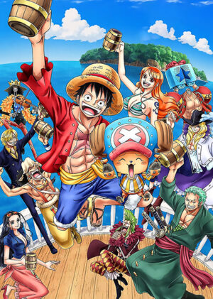 One piece straw hat crew booze celebration poster 5.jpg