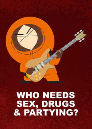 Partying kenny south park poster 3.jpg