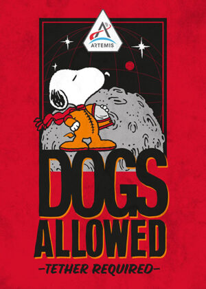 Peanuts snoopy dogs allowed in space poster 4.jpg