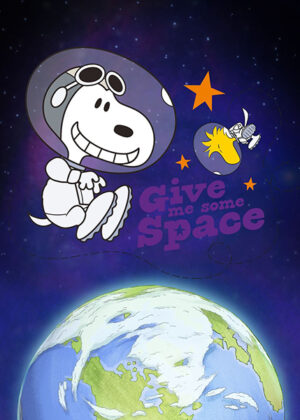 Peanuts snoopy give me some space poster 5.jpg