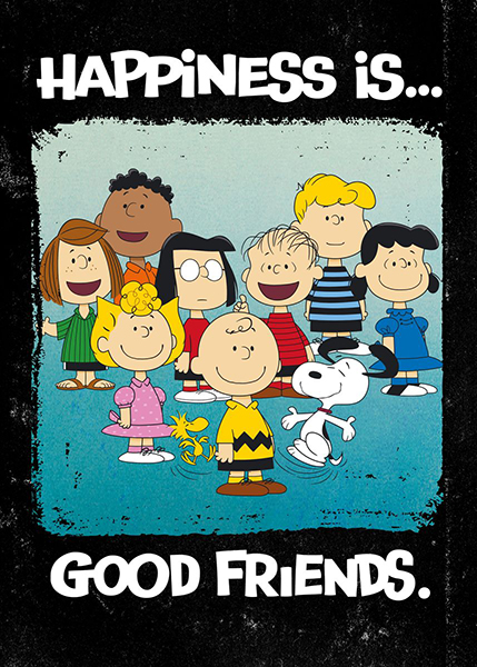 Peanuts snoopy happiness is good friends poster.jpg