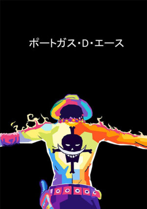 Portgas d ace one piece pop art poster.jpg