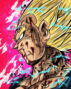Prince vegeta super saiyan 2 dragon ball comic poster 5.jpg
