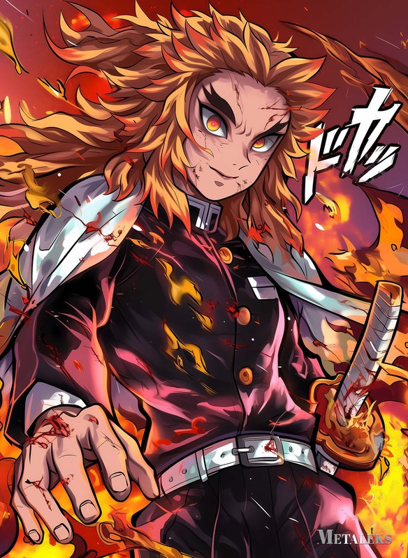 Rengoku kyojuro flame oath anime manga poster.jpg