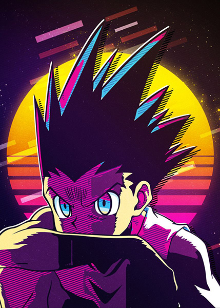 Retro cyberpunk gon hxh poster 3.jpg