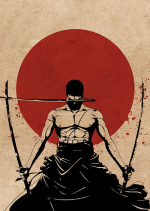 Roronoa zoro one piece vintage poster 4.jpg