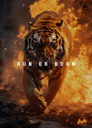 Run or burn animal motivational poster.jpg