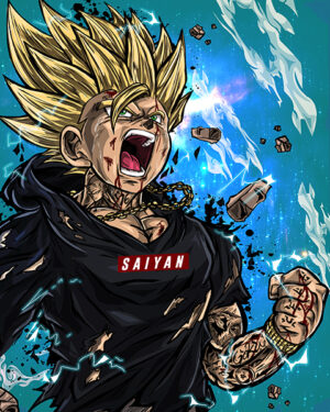Saiyan goku dragon ball comic poster 5.jpg