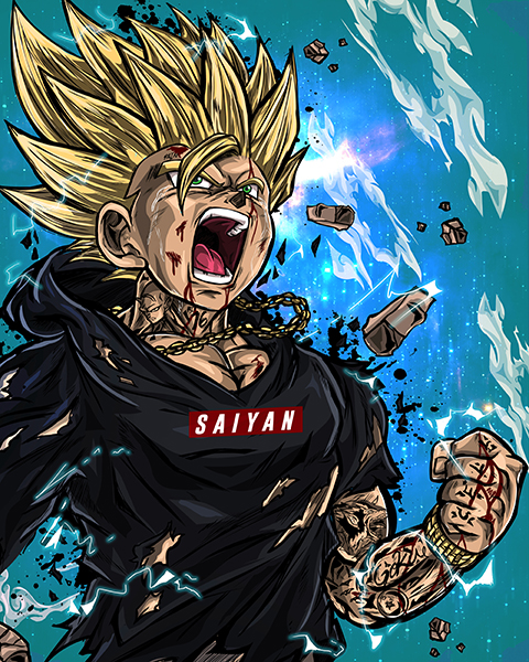 Saiyan goku dragon ball comic poster 5.jpg
