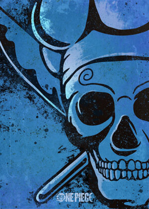 Sanji minimal skull king one piece poster 3.jpg
