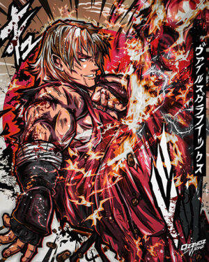 Shen woo the king of fighters comic poster copy.jpg