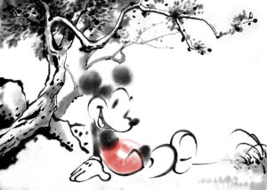 Sitting tree mickey mouse poster.jpg