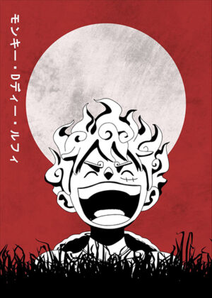 Straw hat luffy minimal retro poster 4.jpg