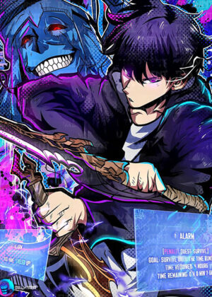 Sung jin woo quest pop up solo leveling anime comic poster.jpg