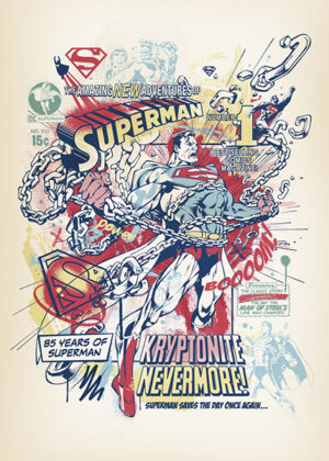 Superman 85 years of super strength poster 2.jpg