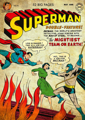 Superman and batman comics poster.jpg