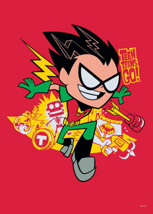 Teen titans go robin electric shock poster 3.jpg