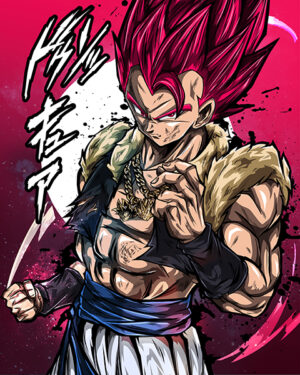 Vegeta super saiyan rose dragon ball comic poster.jpg