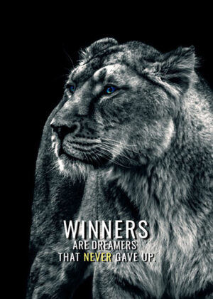 Winners are dreamers animal motivational poster.jpg