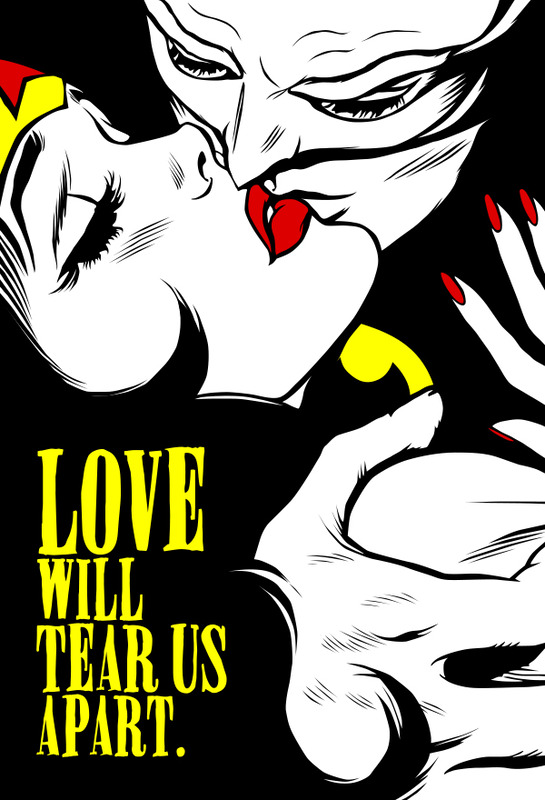 Wonder woman and batman love pop art poster 2.jpg